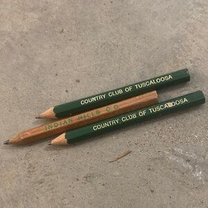 Vintage Tuscaloosa country club golf  Pencil Set